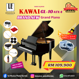 Kawai GL10-ATX4 [Made In Japan] Hybrid Grand Piano - Ebony Polish