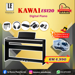 Kawai ES-120 Portable Best Beginner Digital Home Piano
