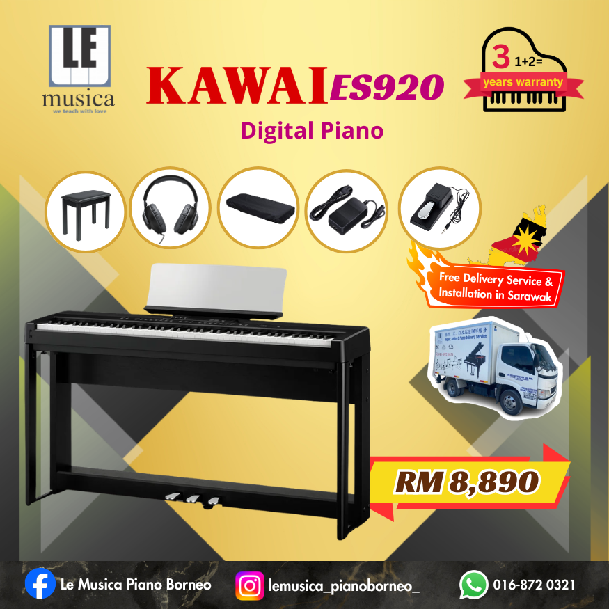 Kawai ES-920 Portable Digital Home Piano