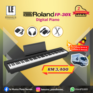 Roland FP-30X 88-key Digital Piano with DP-2 Pedal
